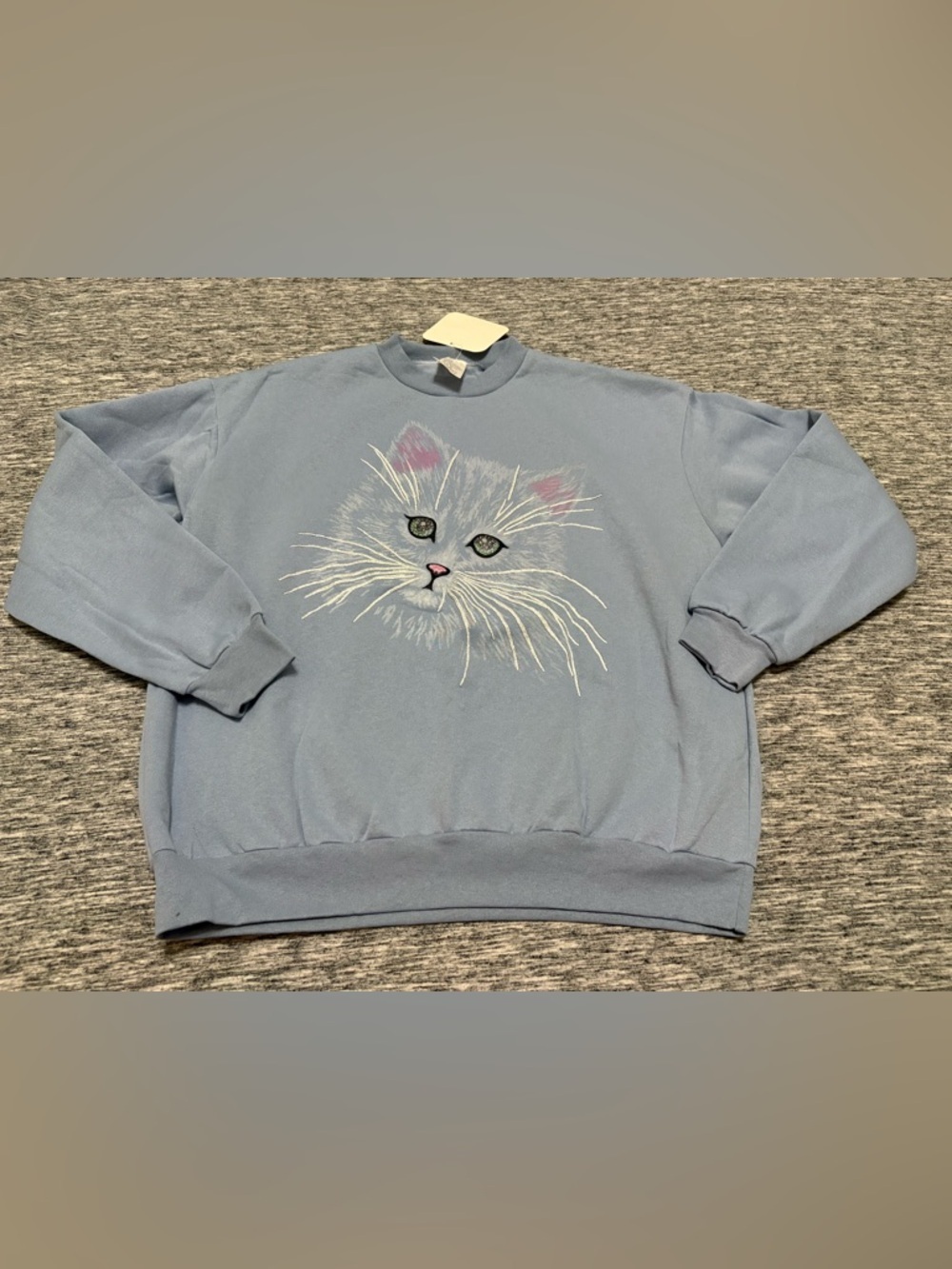 NWT Vintage AVON Cat Sweater Pullover Crewneck Size Large
